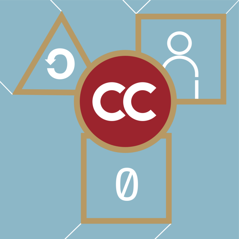 Graphic with creative commons marks